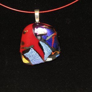 Dichroic Pendant Necklace